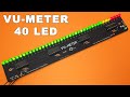 Vu-Meter 40 LED on PCB with LM3915 TUTORIAL