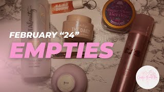 February “24” Empties