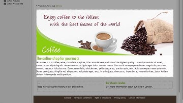 Editing the homepage of your 1&1 Online Store