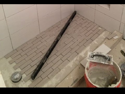 Shower With No Pan Liner Mortar, How To Tile A Shower Pan Floor