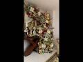 Beautiful Garland Christmas decor of mirror and console centerpiece ideas #diy #decoration #interior