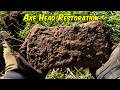 Restoring a Double Bit Axe Head Found Metal Detecting