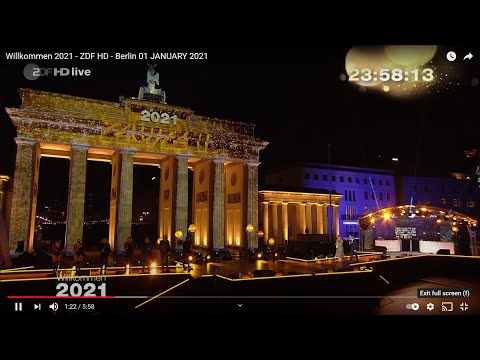Willkommen 2021 - ZDF HD - Berlin 01 JANUARY 2021