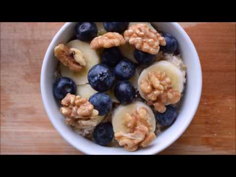 Banana nut blueberry oats