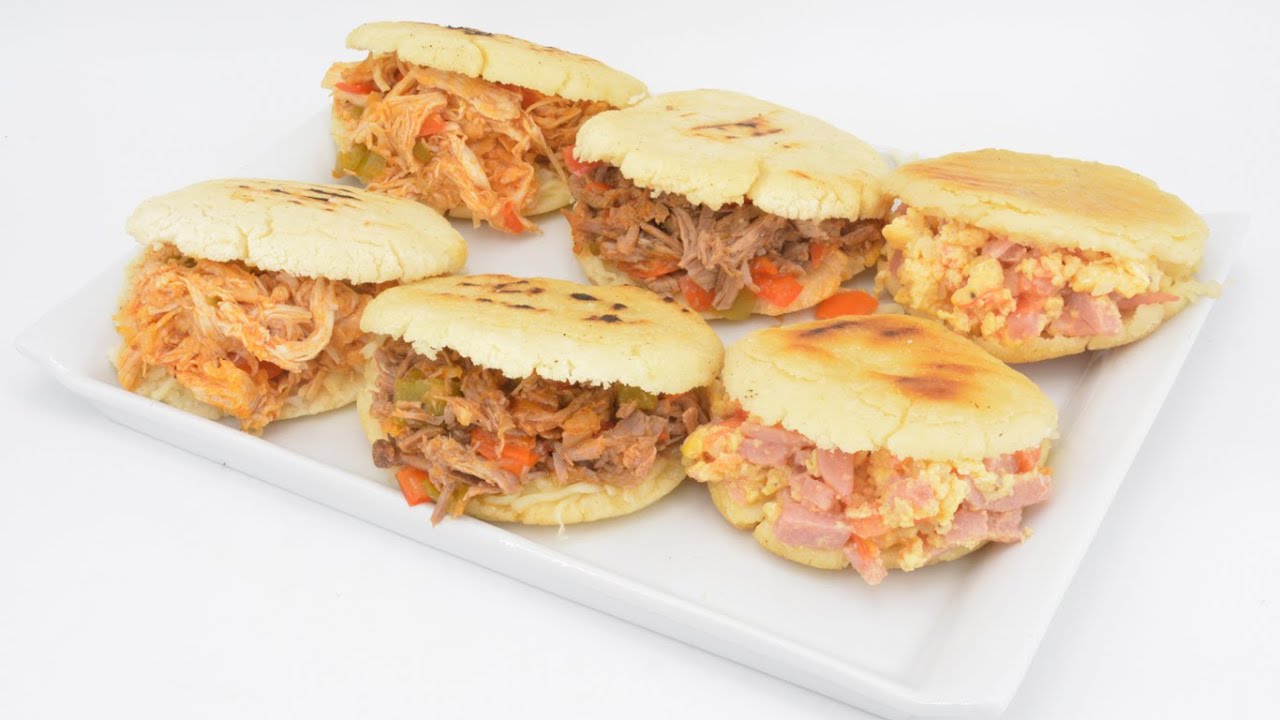 Mini Arepas Rellenas Arepas con 3 rellenos - Cual prefieres By Cocina familiar - YouTube