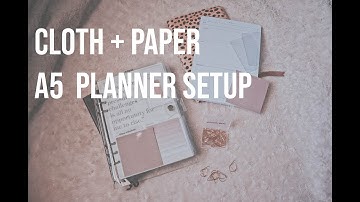 A5 Cloth + Paper Planner Setup