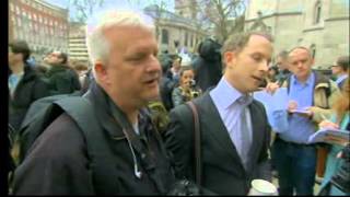 LONDON PROTESTS AT THATCHER FUNERAL