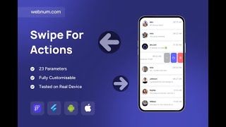 FlutterFlow Swipe For Actions Widget ↔️ Swipe Left/Right Quick Actions ✅ #flutterflow #swipe #action