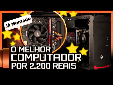 MONTAMOS O MELHOR PC POR R$ 2.200 REAIS | Free Fire, GTA V , CSGO, Valorant... Quase não deu 🤣