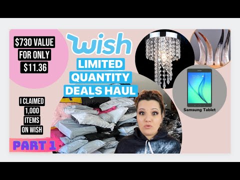 WISH LIMITED QUANTITY DEAL HAUL || HOW TO WIN .75 CENTS PRODUCTS || $730 VALUE FOR $11.39 ||