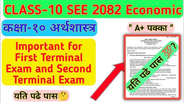 Class-10 Economic: अर्थशास्त्र Model Questions 2082 Solutions | SEE Economics Model Questions