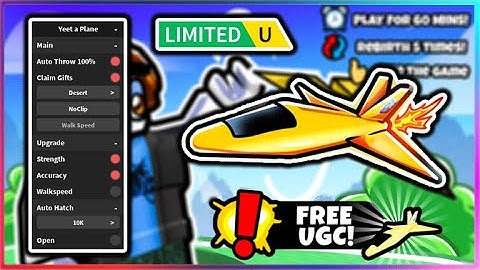 [UGC LIMITED] Roblox Yeet a Plane Simulator Script - Best Auto Farm