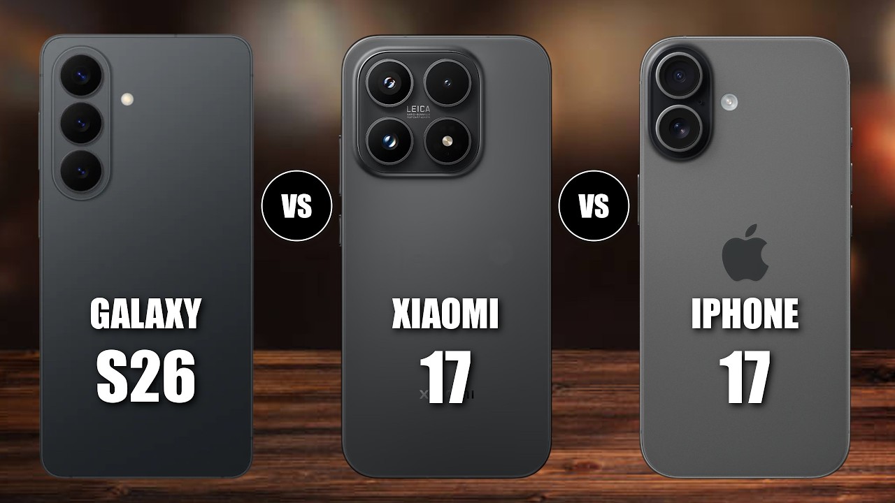 Samsung Galaxy S26 против Xiaomi 17 против iPhone 17