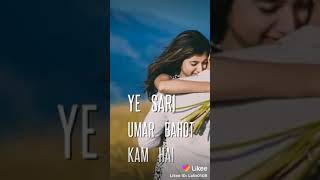 New WhatsApp status Sach bolu to tumse milkar yahi baat