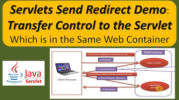 Servlets Send Redirect Demo: Transfer Control to the Servlet which is in the Same Webcontainer