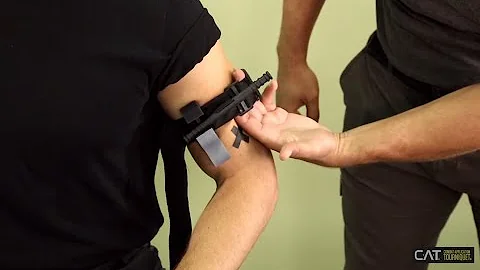 Combat Application Tourniquet (CAT) GEN 7 - How to use on arm injuries.
