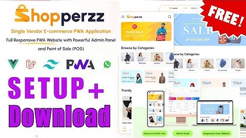How to Setup & Install Shopperzz - PWA eCommerce CMS with POS & WhatsApp Ordering | Free Download
