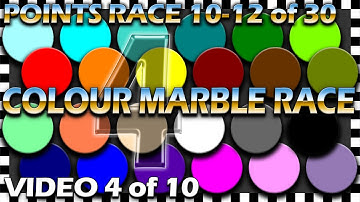 24 Colour Marble Race - Points Race 10-12 of 30 - Video 4 of 10 - Algodoo