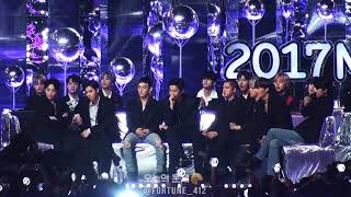 171202 Mma Exo Netizen Choice 멜론뮤직어워드 엑소 네티즌인기상 본인들 Vcr에 부끄러워하는 귀여운 멤버들