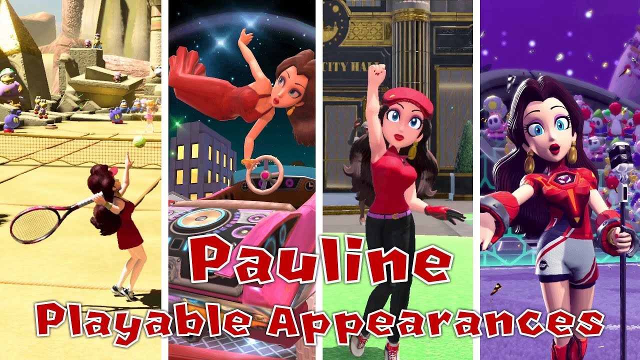 Pauline- All Playable Appearances in Mario Games (2019-2022) - YouTube