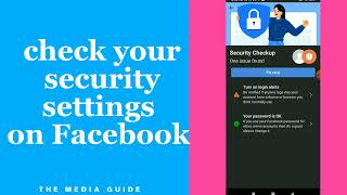 How To Check Your Security Settings on Facebook app screenshot 1