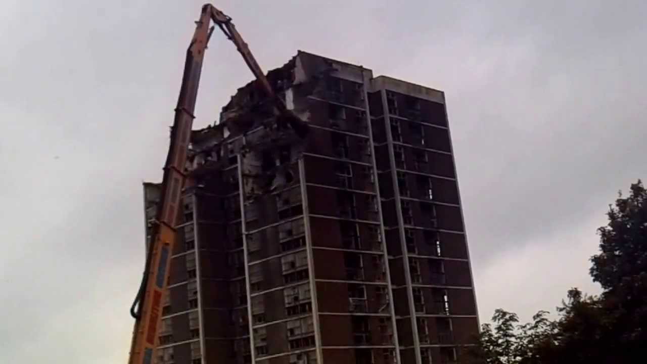 Cruddas Park Flats Demolition
