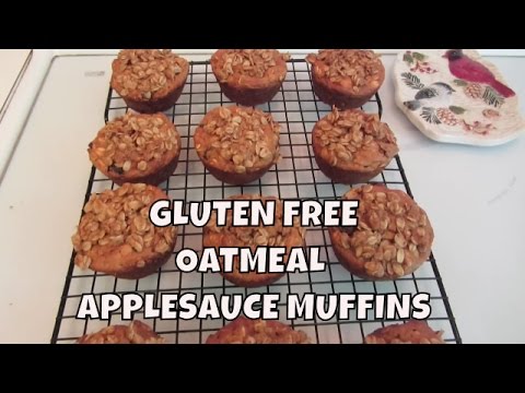 Gluten Free Oatmeal Applesauce Muffins