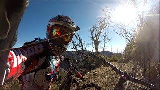 Mt Lowe / Mt Wilson "FRONTSIDE" DH MTB Jan 25, 2015 SCOA Shuttle (Intense, Santa Cruz & Ibis)