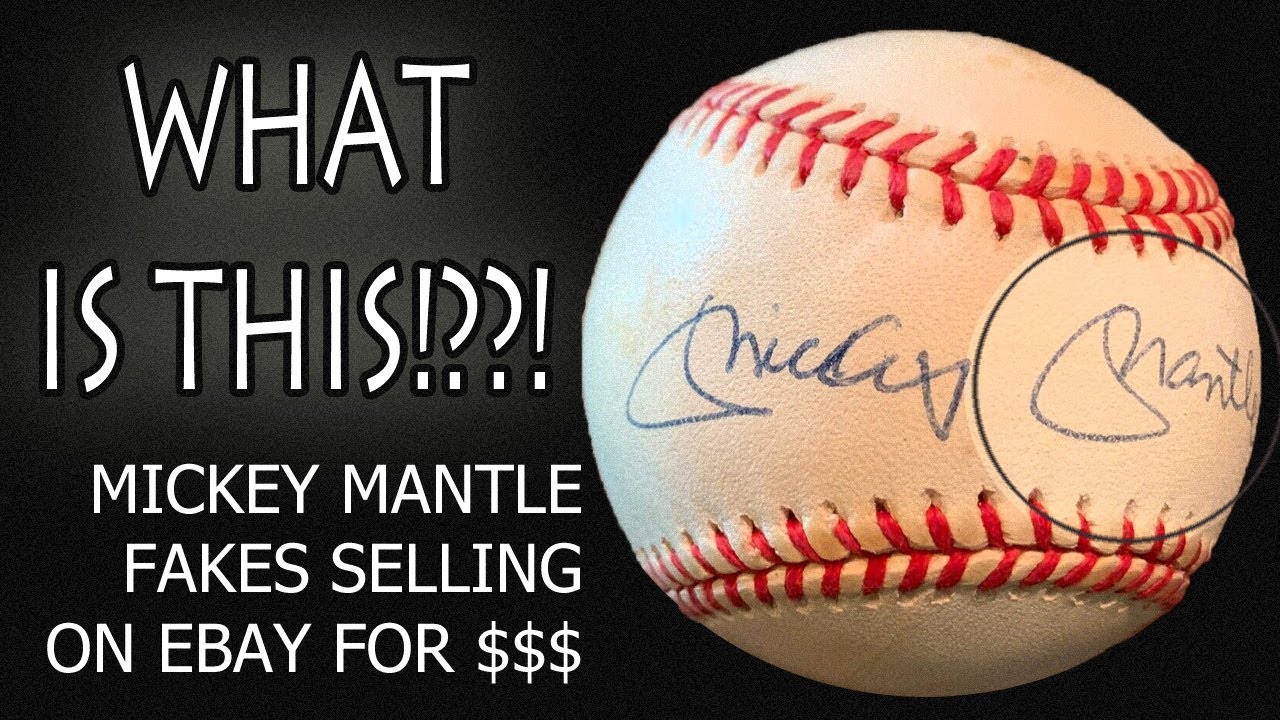 FAKE Mickey Mantle Autographs Selling on eBay are HILARIOUS!