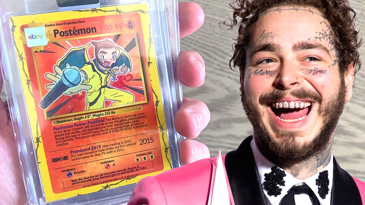 Post Malone Made Pokemon Cards! #shorts - YouTube