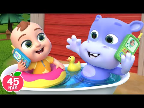 Hello, Hippo! | Animals Answering the Phone +More Lalafun Nursery Rhymes \u0026 Kids Songs