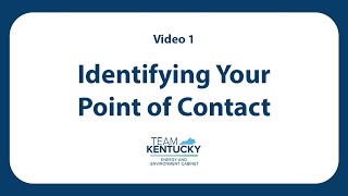 Video 1: Identifying Your Point of Contact