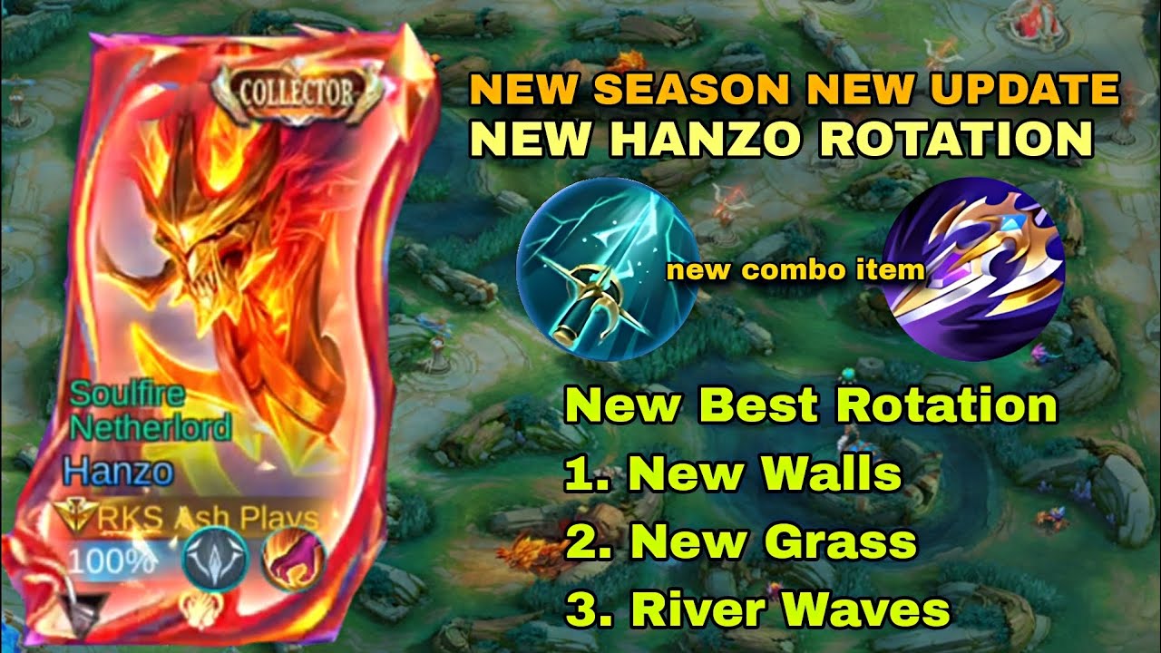 NEW SEASON NEW HANZO UPDATE!!🔥 (new hanzo rotation that you should try)