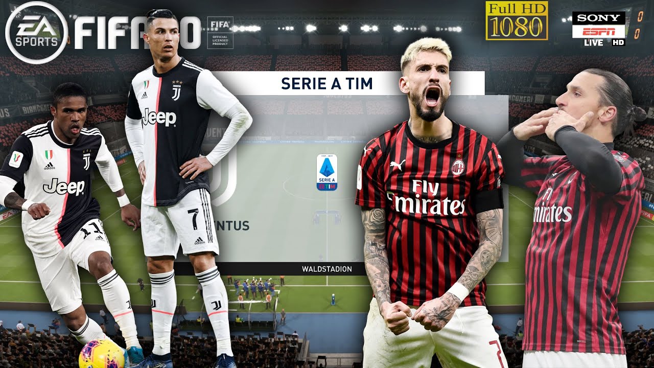 Juventus vs AC Milan | FIFA 20 | Gameplay - Serie A - YouTube