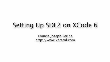 SDL2 using XCode 6