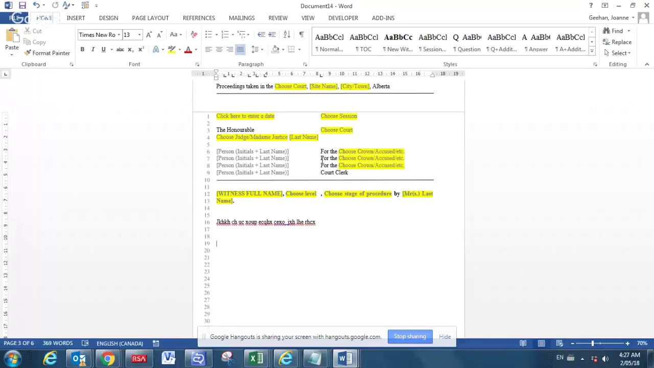 Using your TSCRIPT template - YouTube
