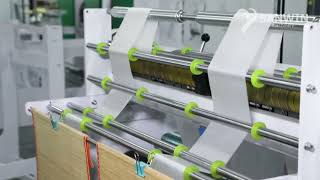 High Speed 2 Lines Perforating Coreless Garbage Bags On Roll Making Machine With Folding Device