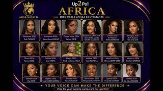 Miss World 2026 Contestants 🌍👑 | Who Deserves the Crown Vote on Up2Poll!