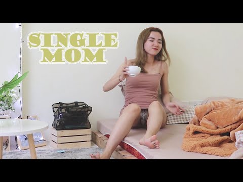 Beautiful single mom so cute! My morning routine - Part 3