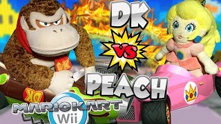 Donkey Kong Vs Princess Peach  Mario Kart Wii  Race  Battle  