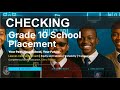 Checking Grade 10 Placement Results | Grade 10 Calling Letter | Grade 10 Selections