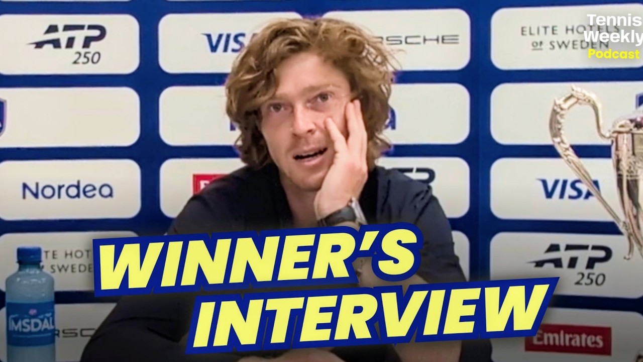 Andrey Rublev Press Conference after winning the Nordea Open Final in Bastad 19/07/2026