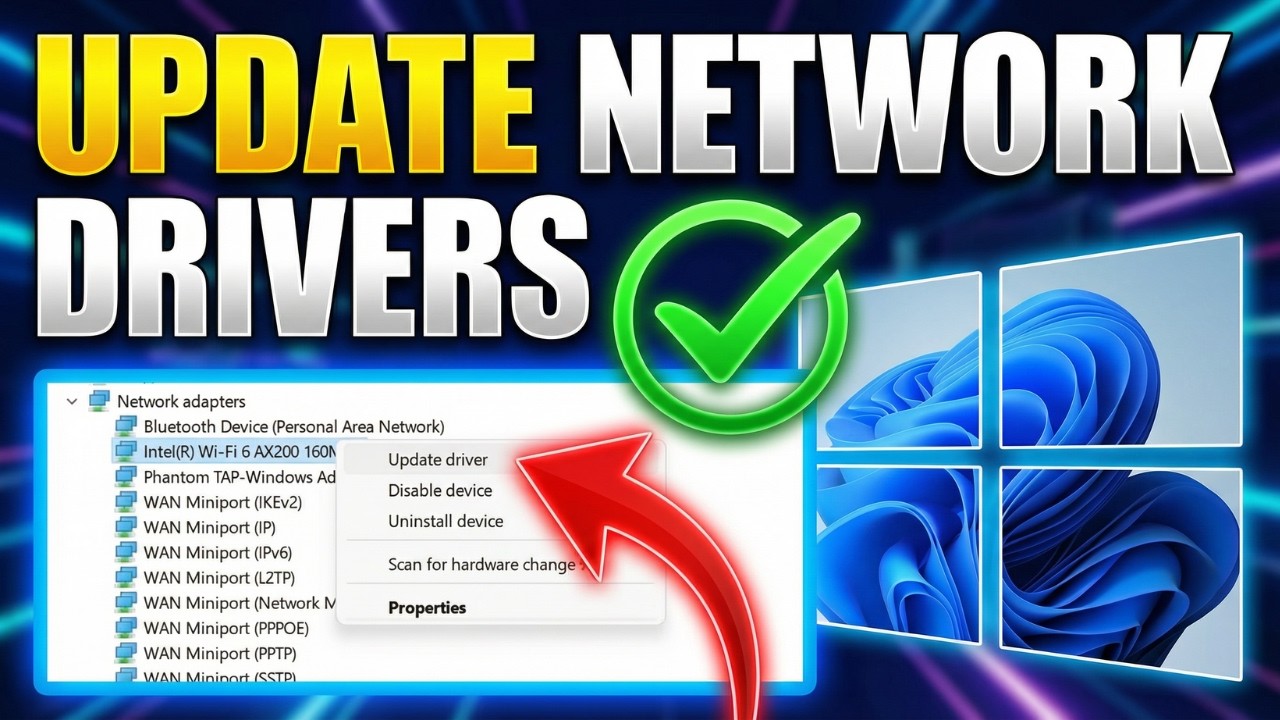 How to Update Network Drivers in Windows 10/11 - YouTube