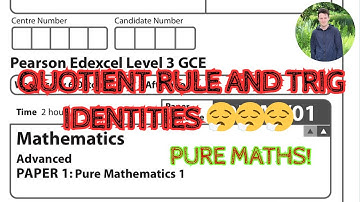 😨 Quotient Rule exam question with TRIG / DOUBLE ANGLE identities! A Level Maths Revision Edexcel