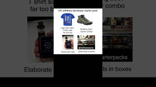 UK software developer starter pack meme #shorts