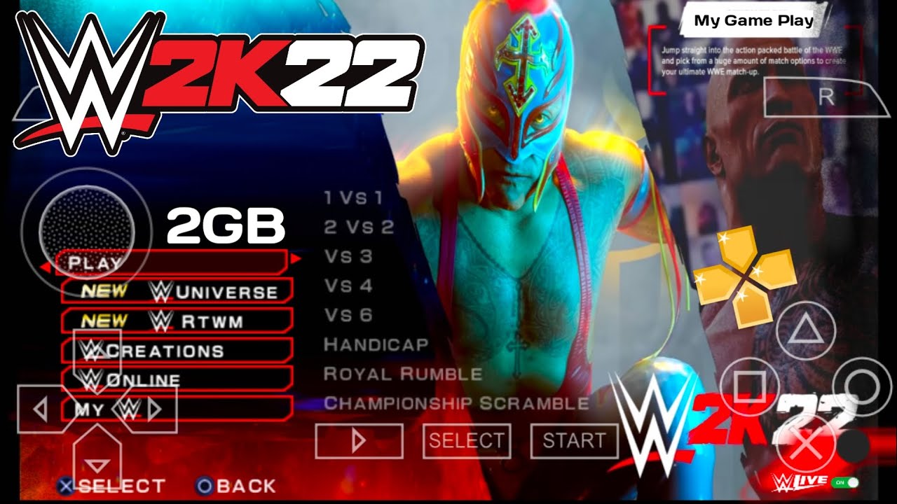 WWE 2k22.PPSSPP