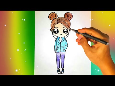 Как нарисовать девушку для детей