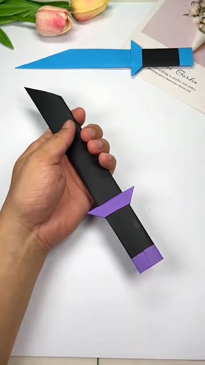 EASY ORIGAMI PAPER SWORD FOLDING | DIY PAPER SWORD WEAPON ORIGAMI | EXCALIBUR ORIGAMI INSTRUCTIONS