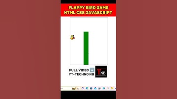 How To Create Flappy Bird Game With Html Css And JavaScript#coding #game#shorts#javascript#html
