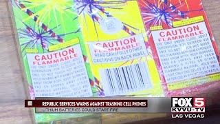 Republic Services: Don't throw out lithium batteries